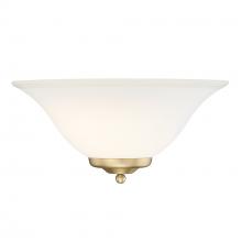  8355 BCB - Multi-Family 1 Light Wall Sconce in Brushed Champagne Bronze with Opal Glass Shade